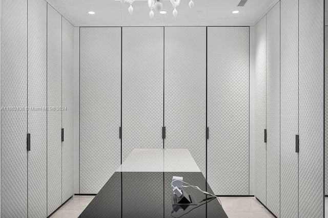 interior space featuring walk in shower