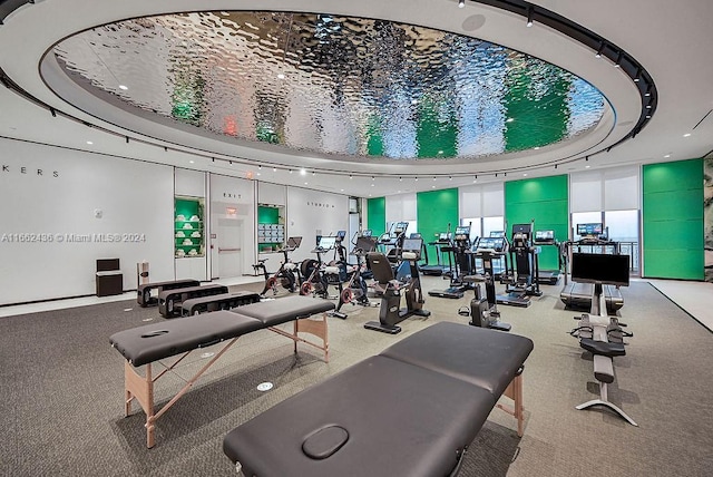 view of exercise room