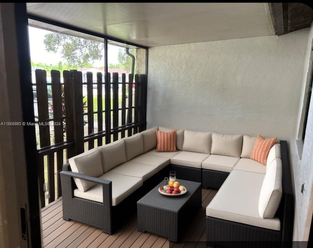 view of sunroom / solarium