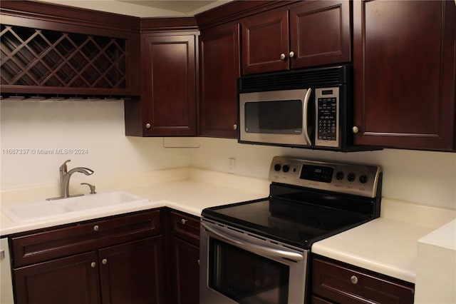 kitchen with stainless steel appliances and sink