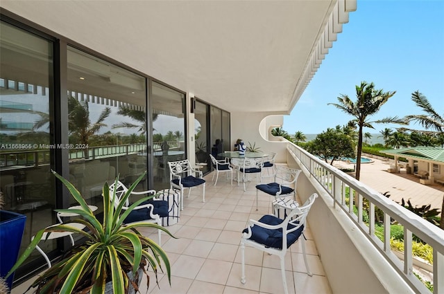 view of balcony
