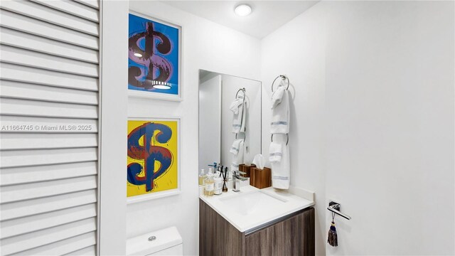 488 NE 18th St Unit 2301, Miami, FL 33132 - bathroom with vanity and toilet