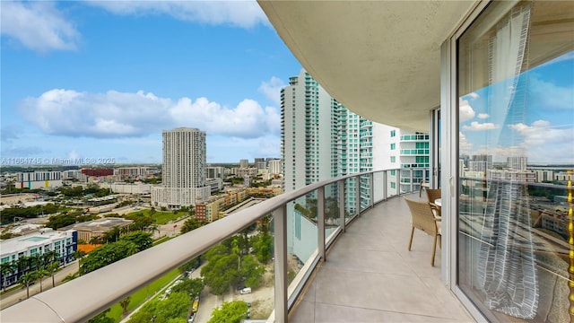 view of balcony