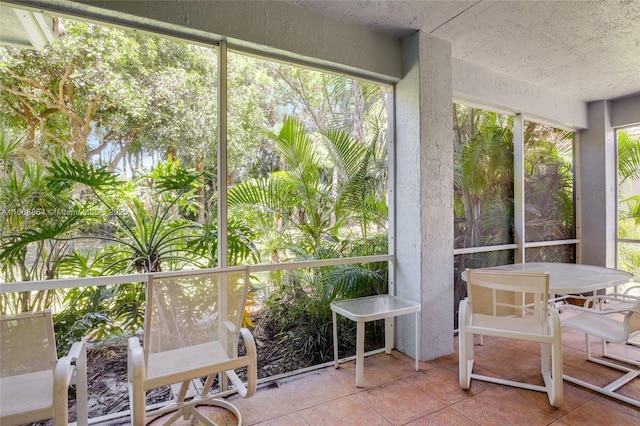 sunroom / solarium with plenty of natural light