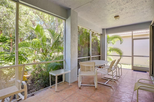 view of sunroom / solarium