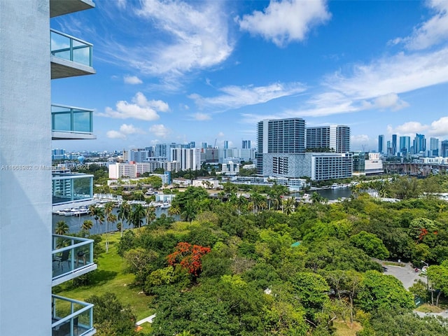 city view featuring a water view