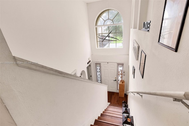 interior space with wood-type flooring