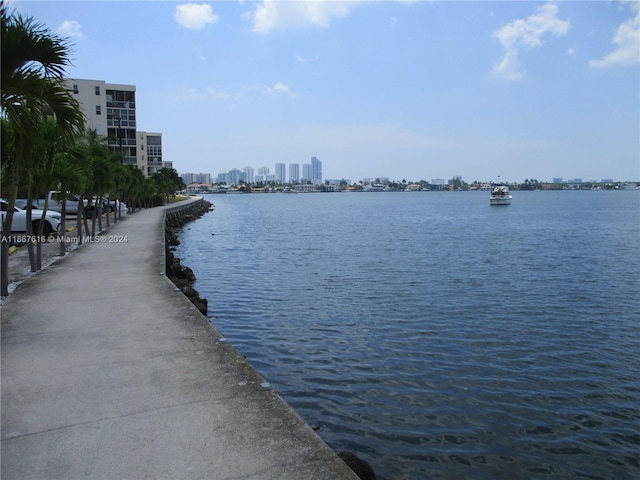 view of water feature