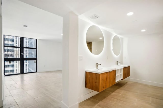 bathroom featuring vanity