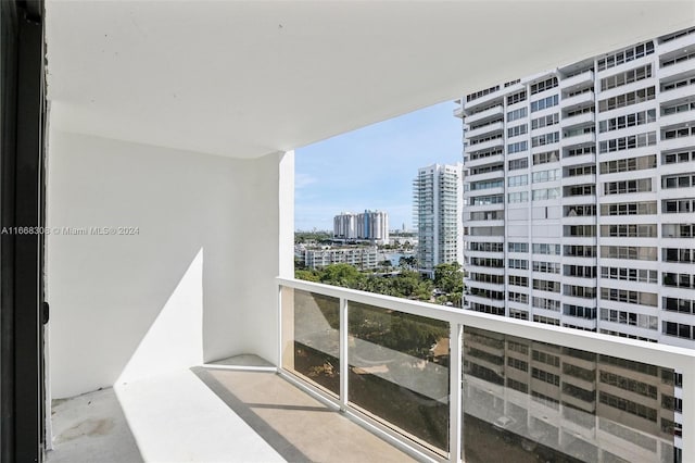 view of balcony