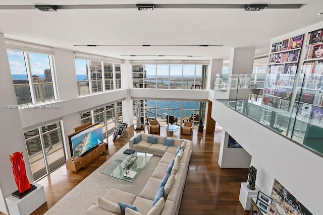 450 Alton Rd Unit Ph2, Miami Beach, FL 33139 - living area featuring wood finished floors