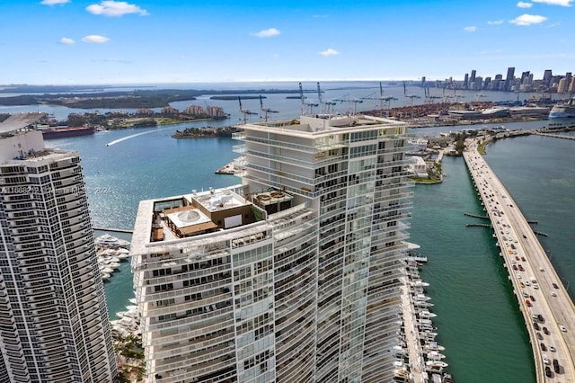 450 Alton Rd Unit Ph2, Miami Beach, FL 33139 - view of urban area featuring a large body of water and a notable bridge
