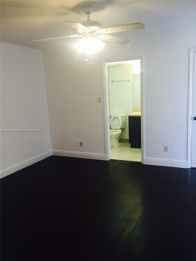 unfurnished room featuring ceiling fan