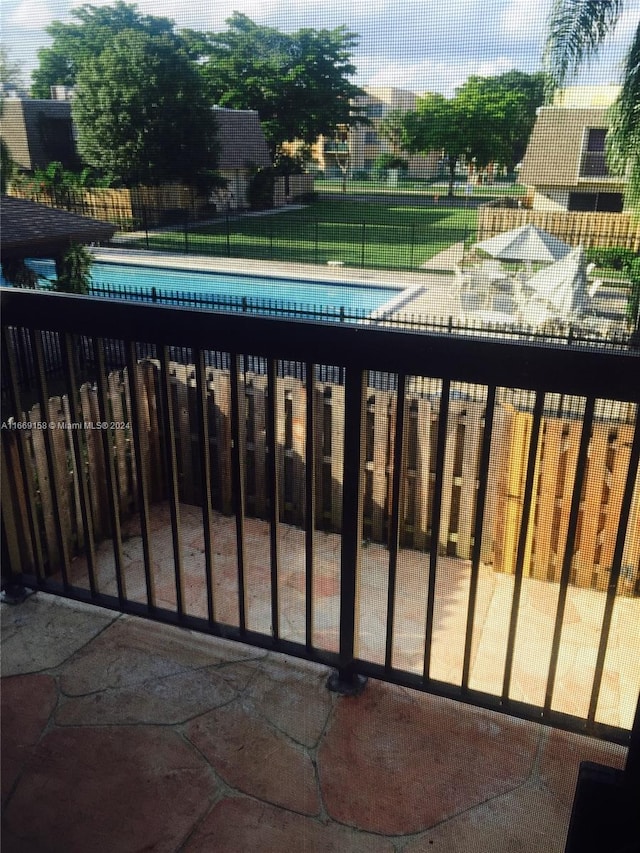 view of pool with a patio area