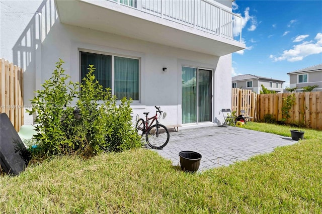 exterior space featuring a balcony