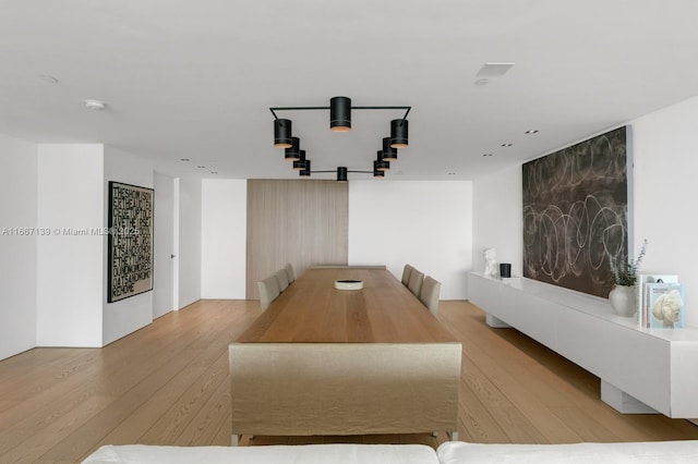 dining room featuring light hardwood / wood-style flooring