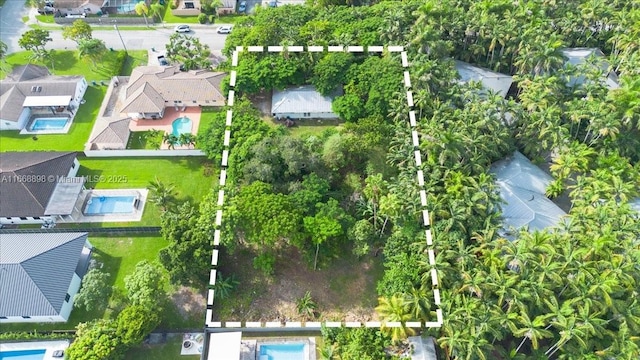 bird's eye view featuring a residential view