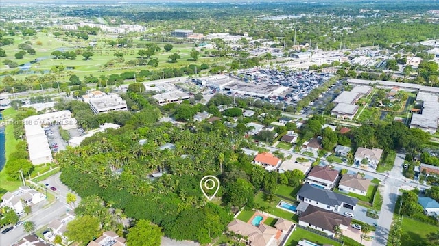 birds eye view of property featuring a residential view