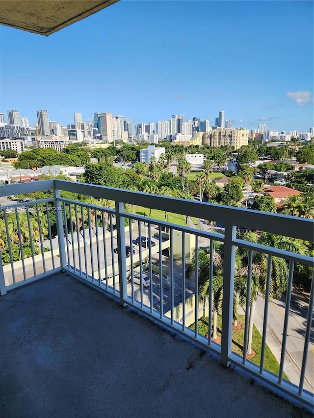 view of balcony