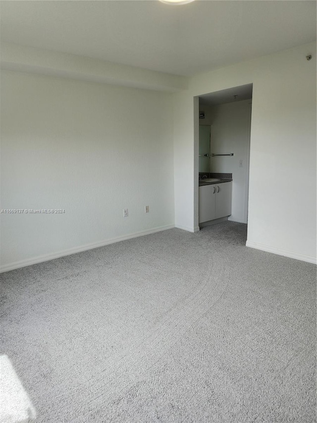 view of carpeted empty room