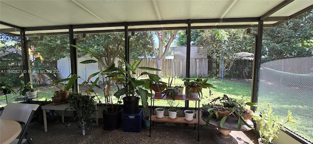 view of sunroom / solarium