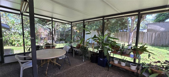 view of sunroom / solarium