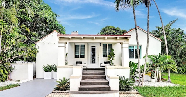 view of mediterranean / spanish-style house