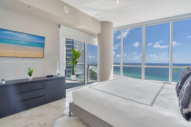 100 S Pointe Dr Unit 2208, Miami Beach, FL 33139 - bedroom with a water view and multiple windows