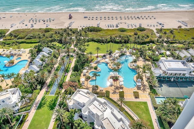 100 S Pointe Dr Unit 2208, Miami Beach, FL 33139 - aerial view of a pool and unending shoreline