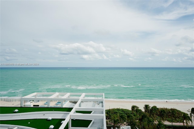 property view of water with a view of the beach