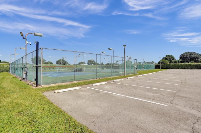 view of tennis court