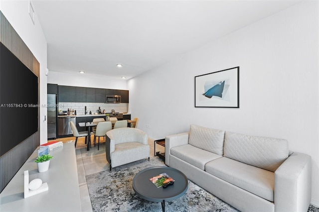 398 NE 5th St Unit 1419, Miami, FL 33132 - living room with recessed lighting