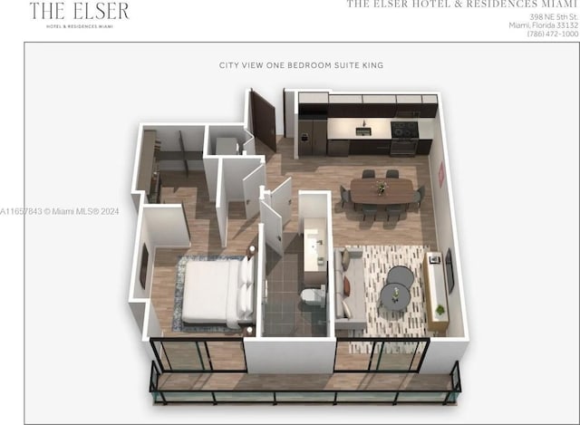 398 NE 5th St Unit 1419, Miami, FL 33132 - view of room layout