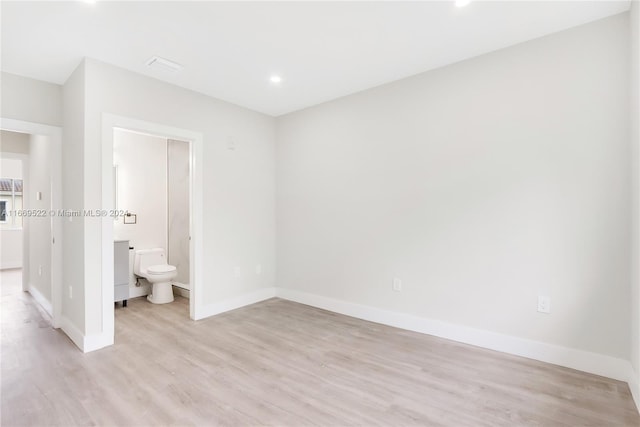 interior space with light hardwood / wood-style flooring