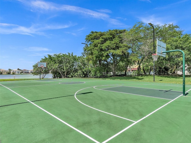 view of sport court