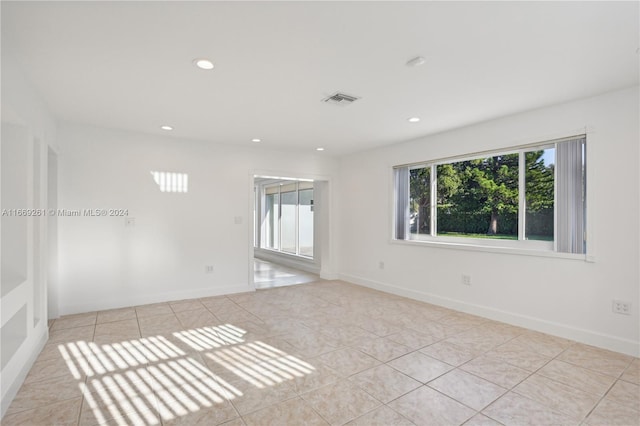 view of tiled empty room