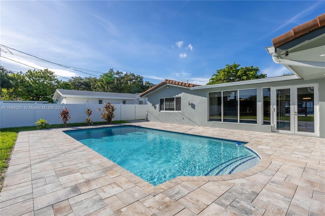 view of pool with a patio area