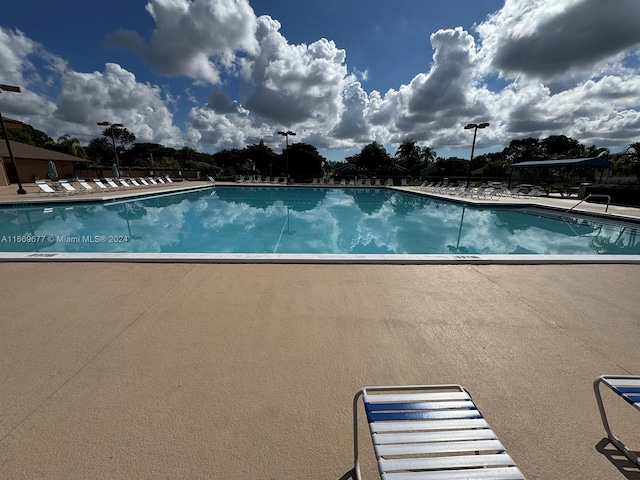 view of pool