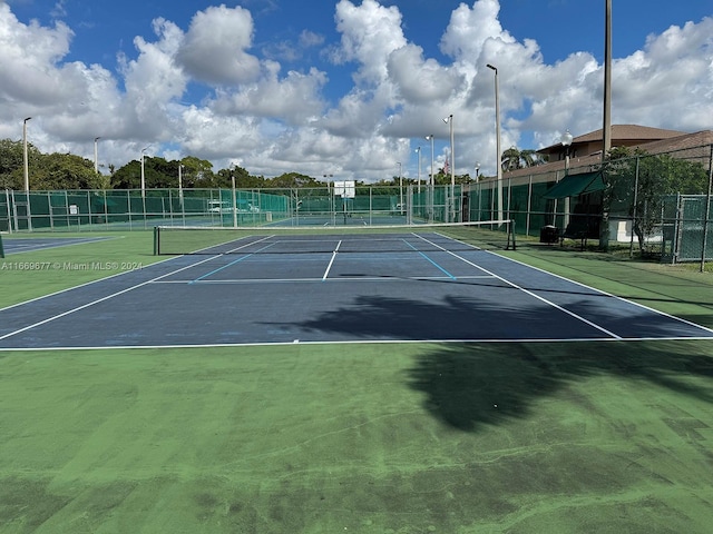 view of tennis court