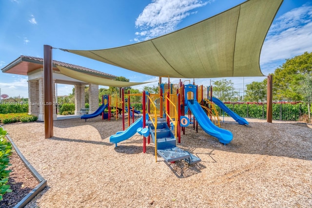 view of jungle gym