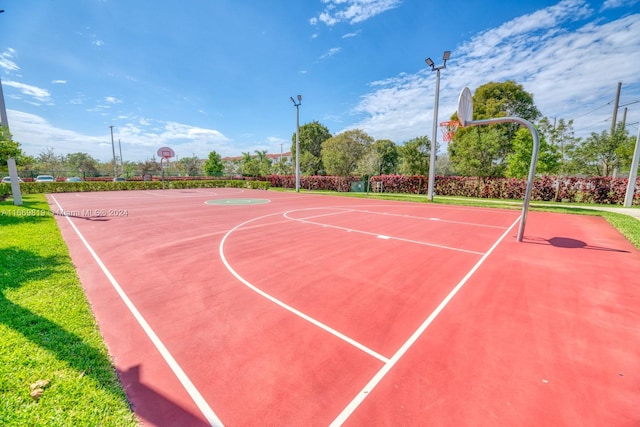 view of sport court