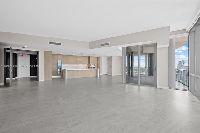 view of unfurnished living room