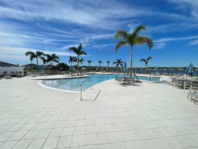 pool featuring a patio