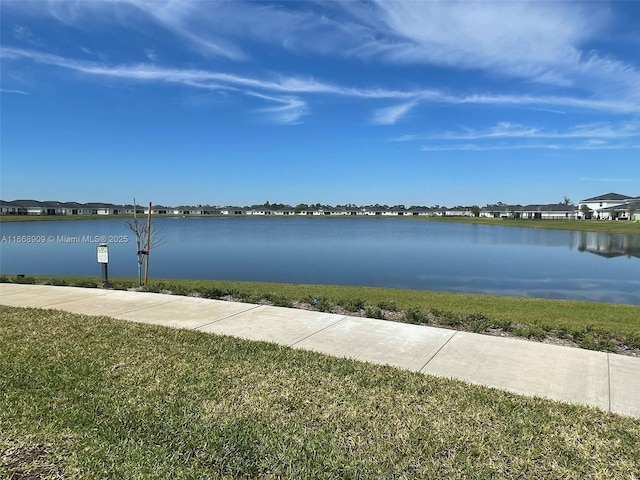 property view of water