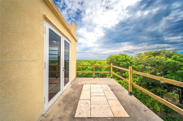 view of balcony