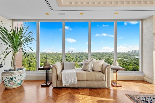 view of sunroom / solarium