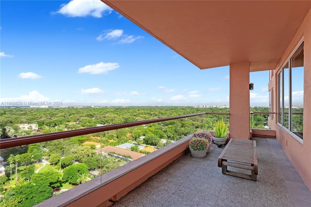 view of balcony