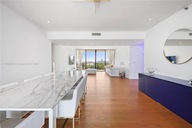 dining room featuring hardwood / wood-style floors