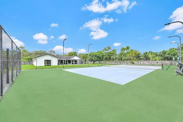 view of sport court