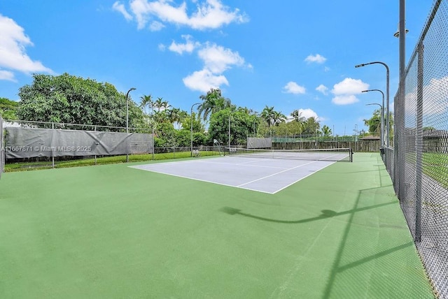 view of tennis court